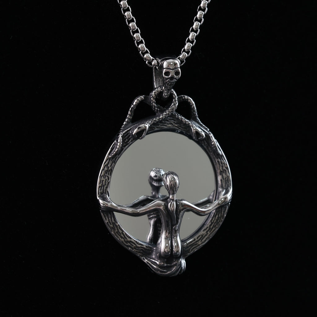 "Soul and the Mirror" Pendant Necklace