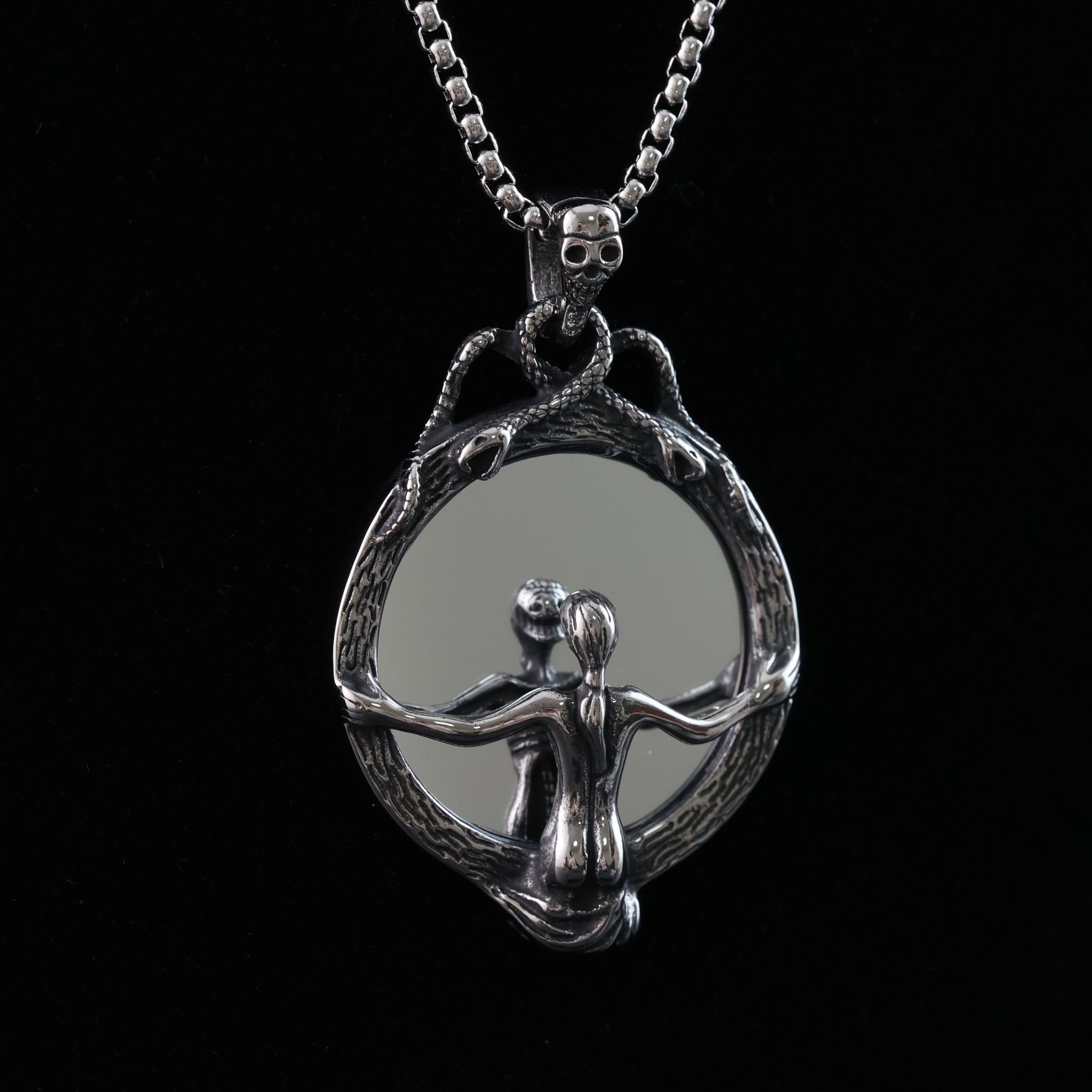 "Soul and the Mirror" Pendant Necklace