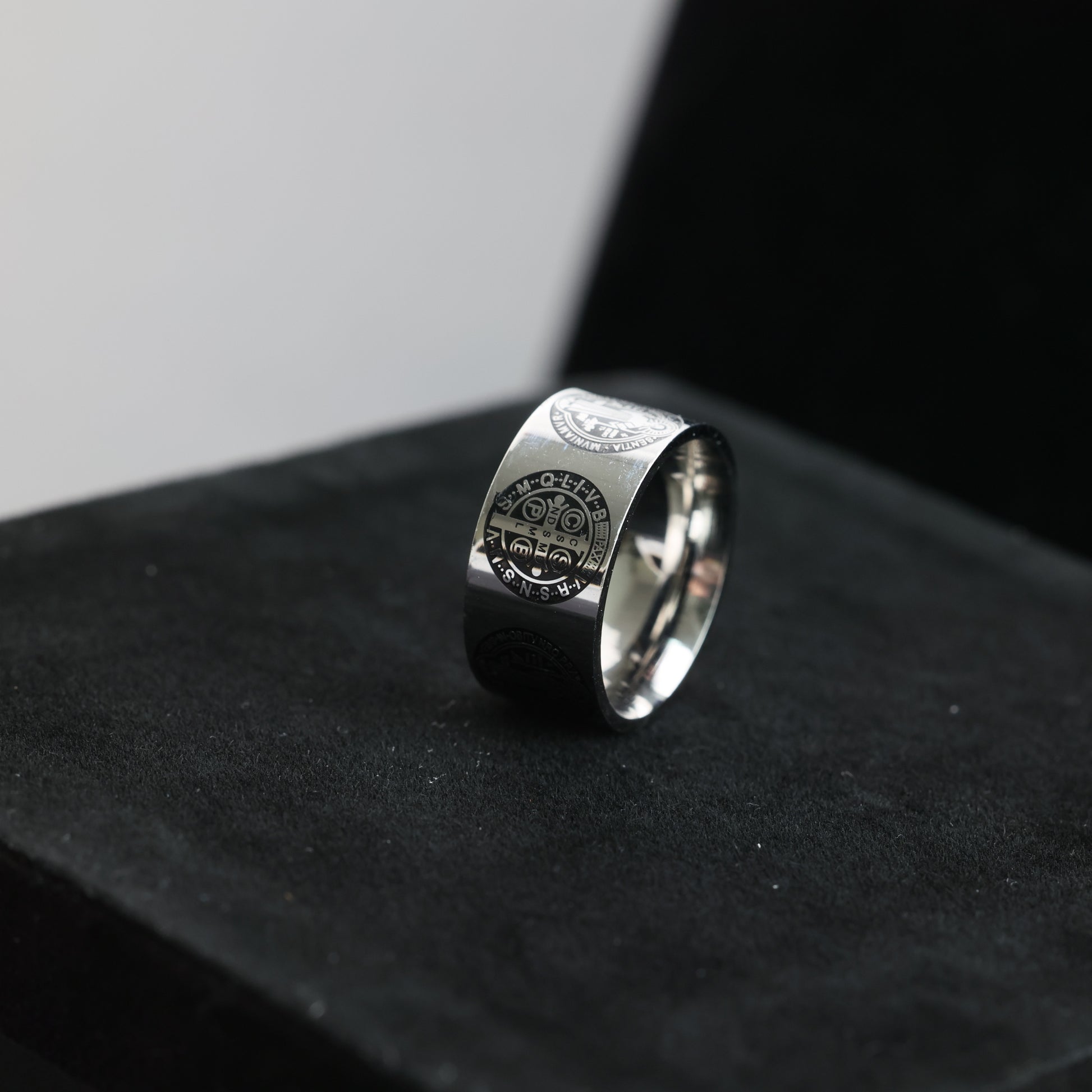 Saint Benedict Medal Cross Ring
