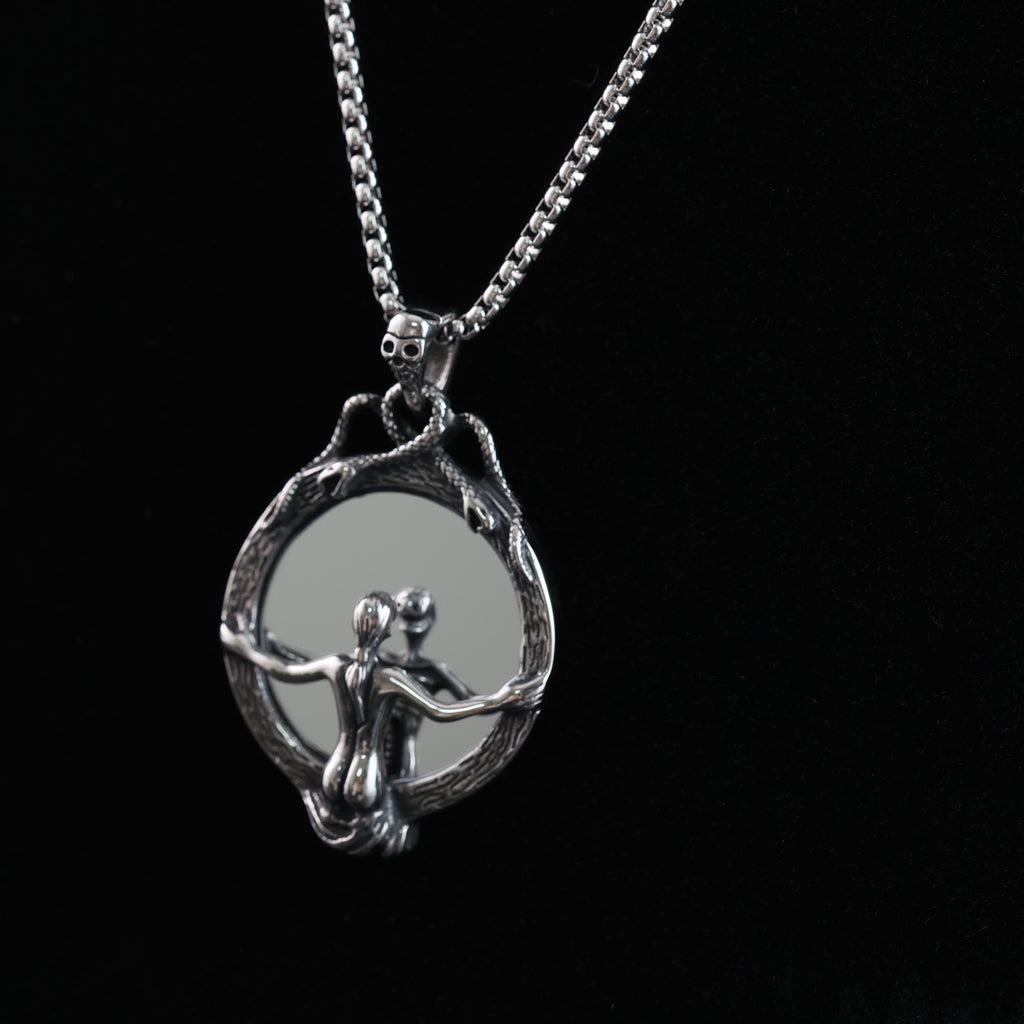 "Soul and the Mirror" Pendant Necklace