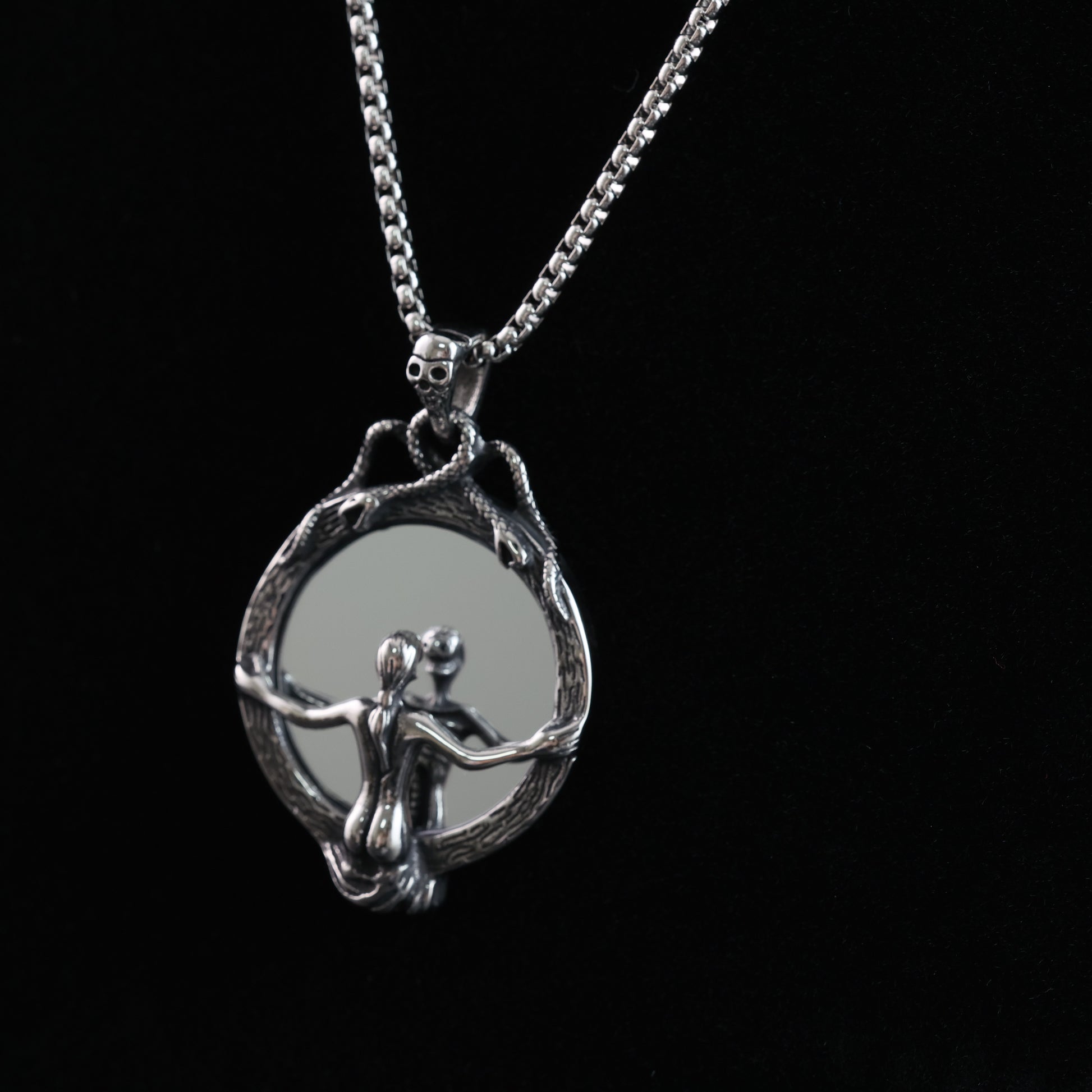 "Soul and the Mirror" Pendant Necklace