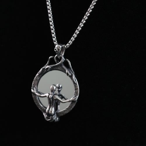 "Soul and the Mirror" Pendant Necklace