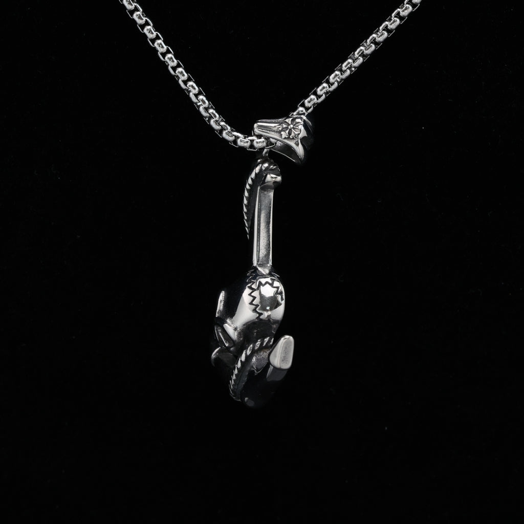 Skull and Anchor II Pendant Necklace