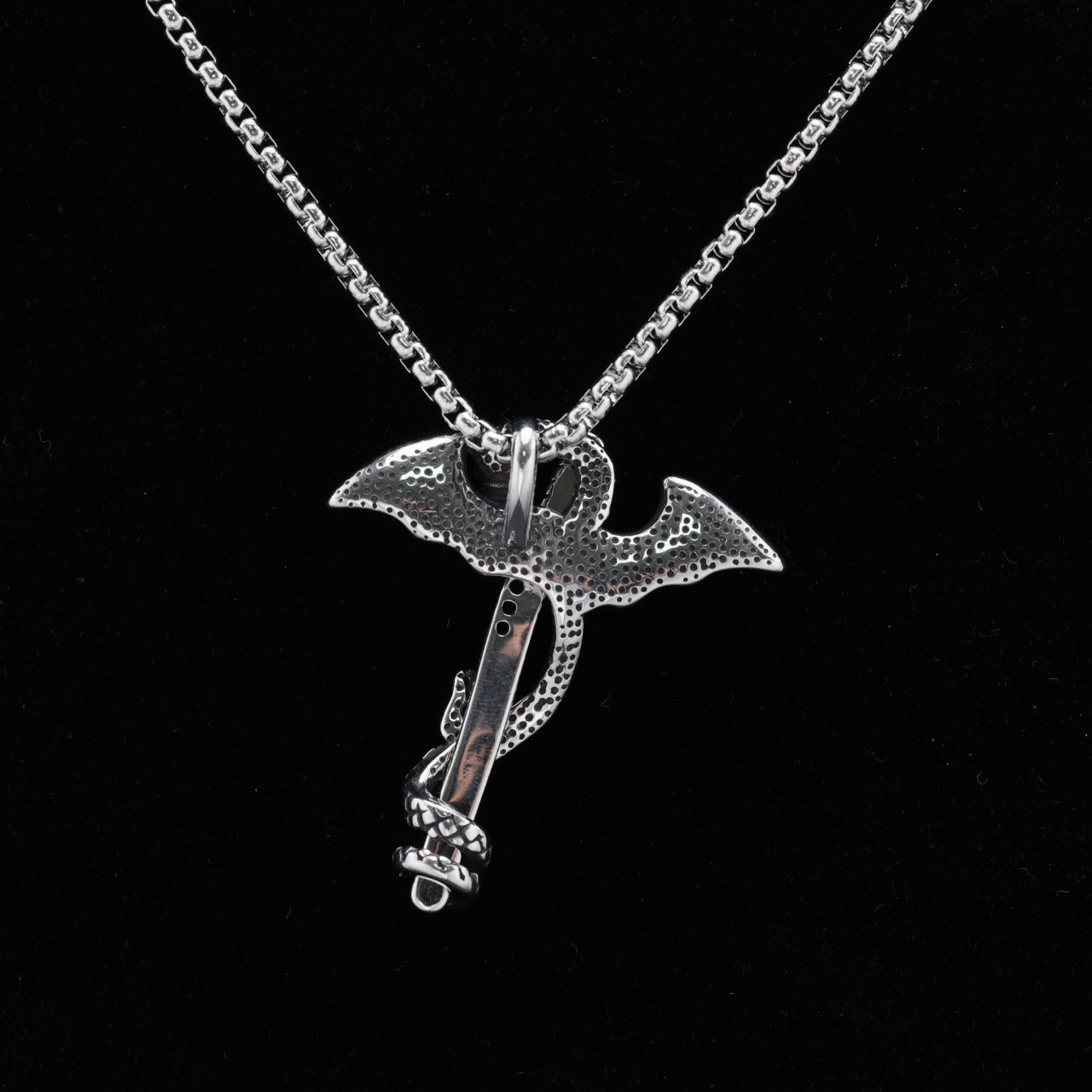 Dragon and Sword Pendant Necklace