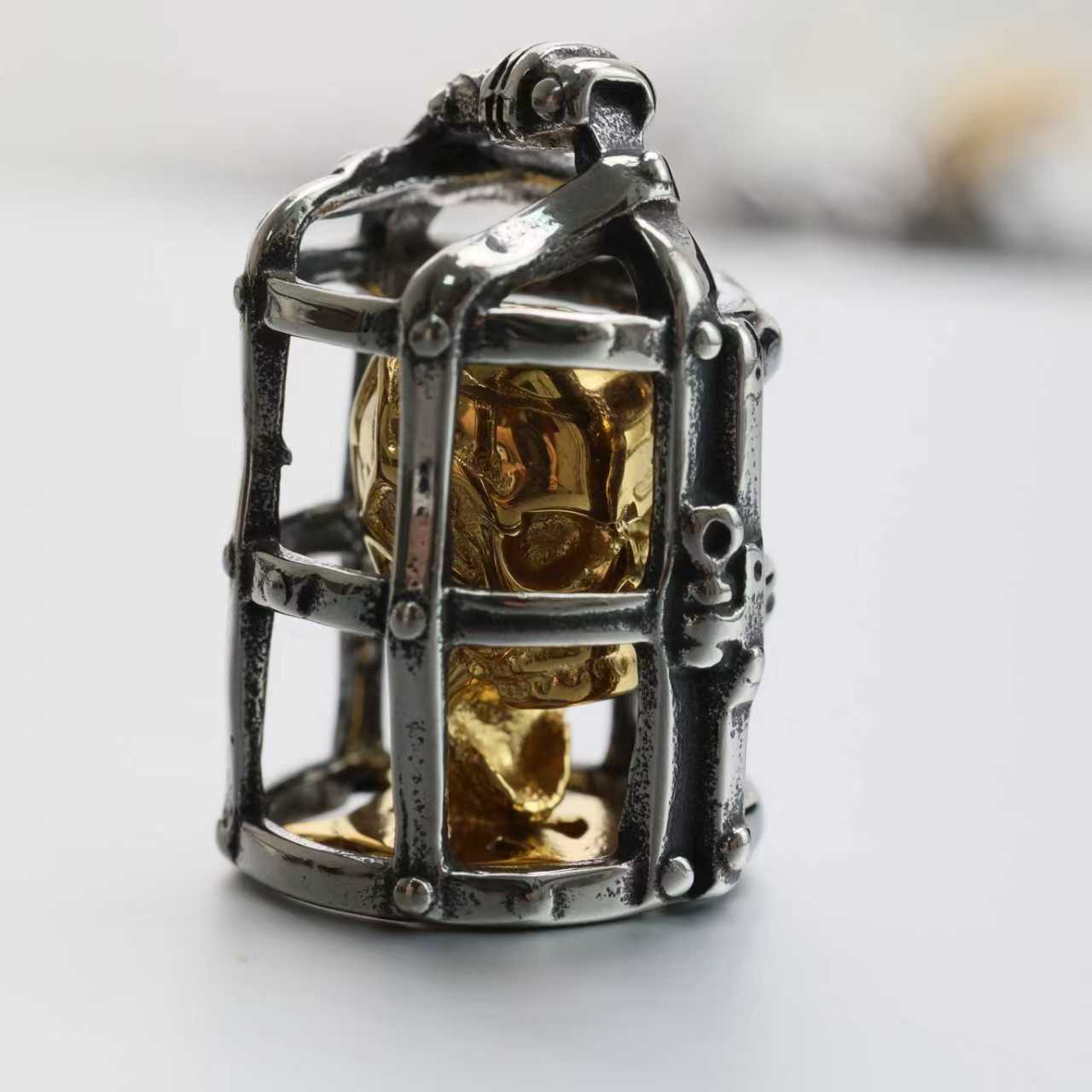 The Skeleton's Prison Pendant Necklace