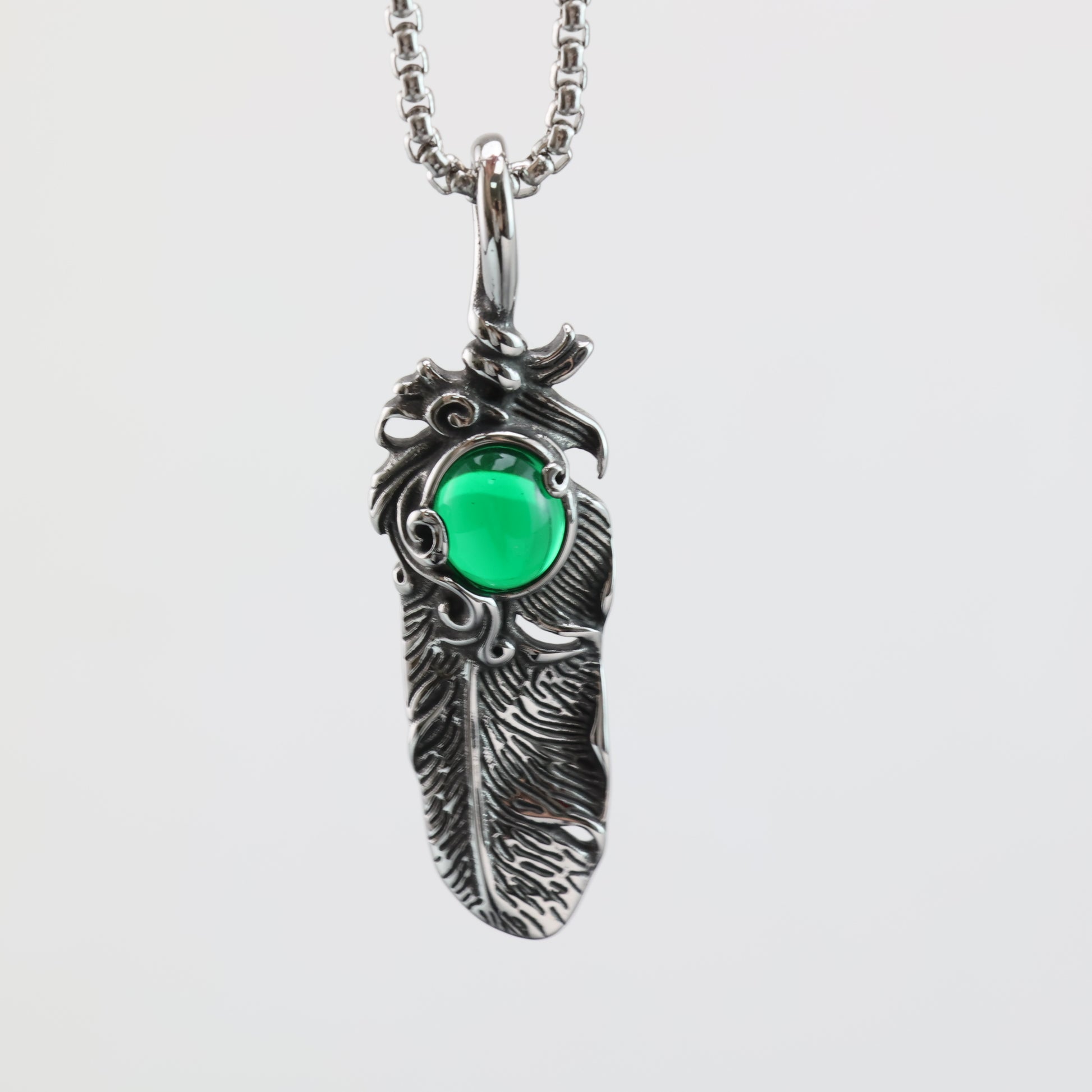 Feather Pendant Necklace