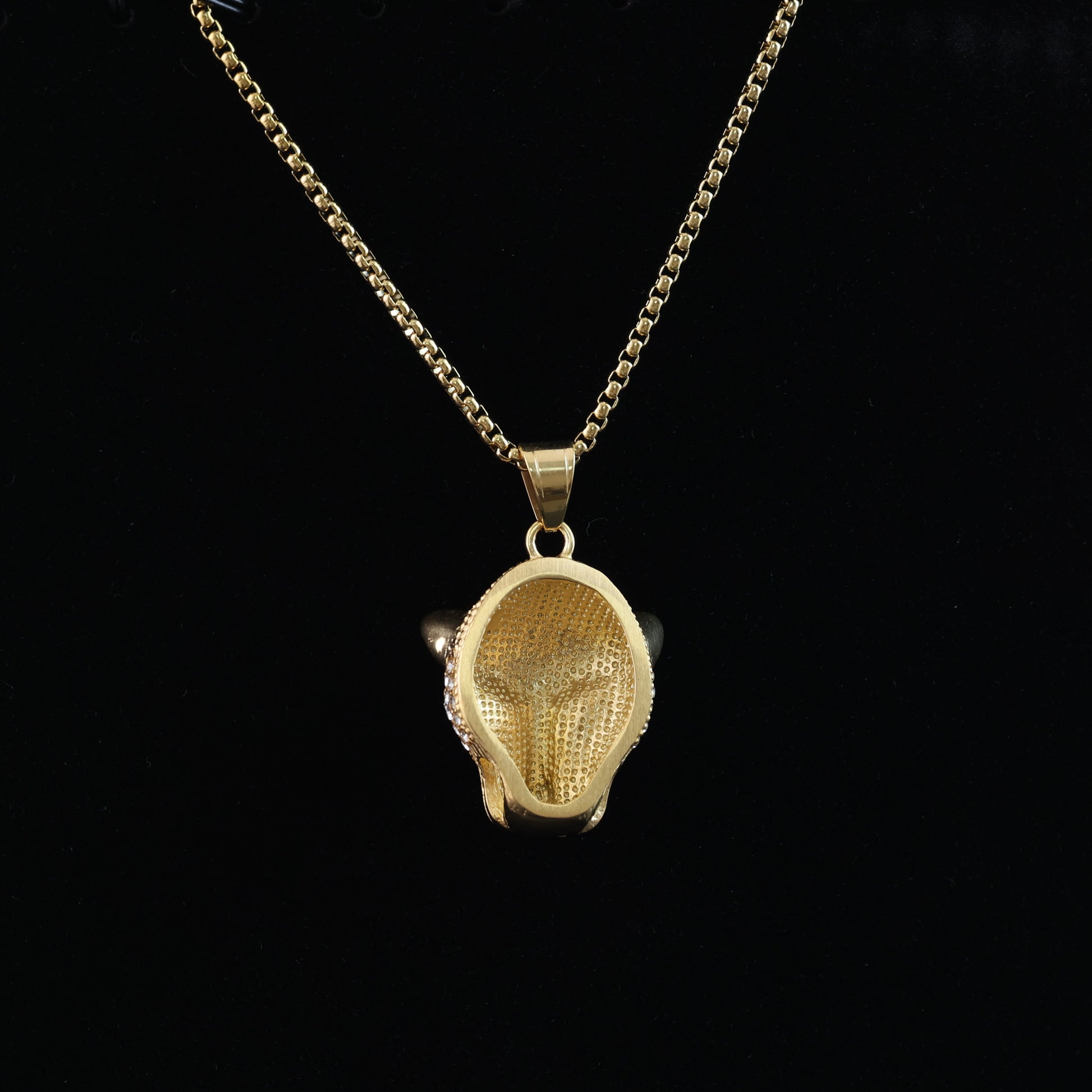 Gold-Plated Panther Pendant Necklace