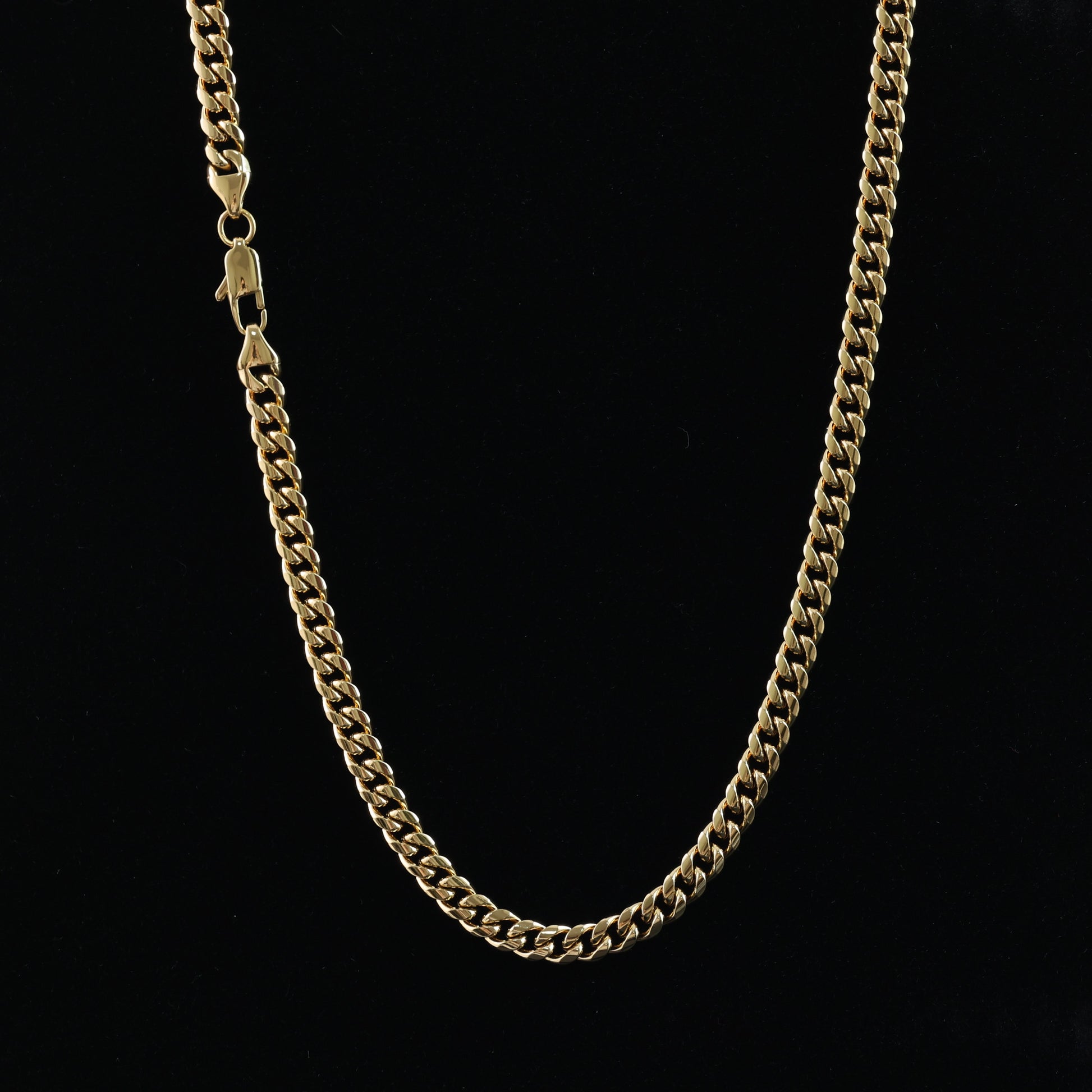 Gold-Plated Cuban Link Chain Necklace