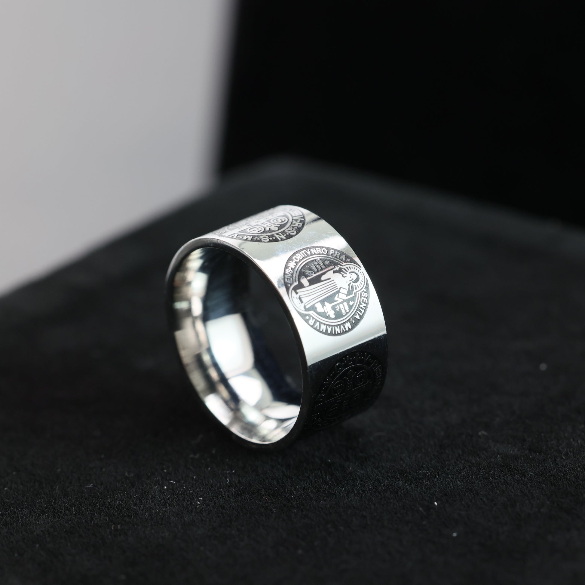 Saint Benedict Medal Cross Ring