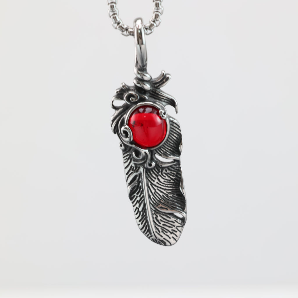 Feather Pendant Necklace