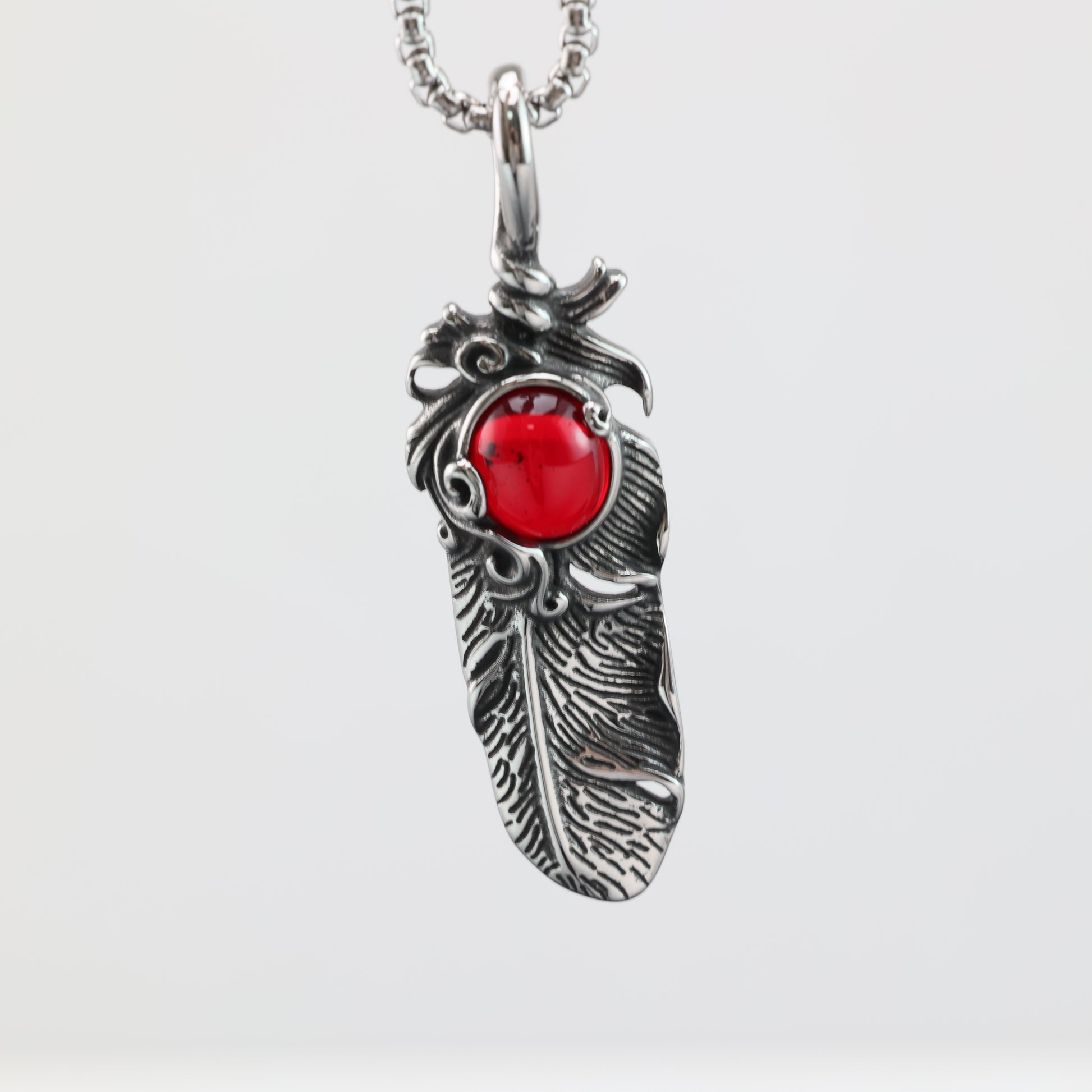 Feather Pendant Necklace
