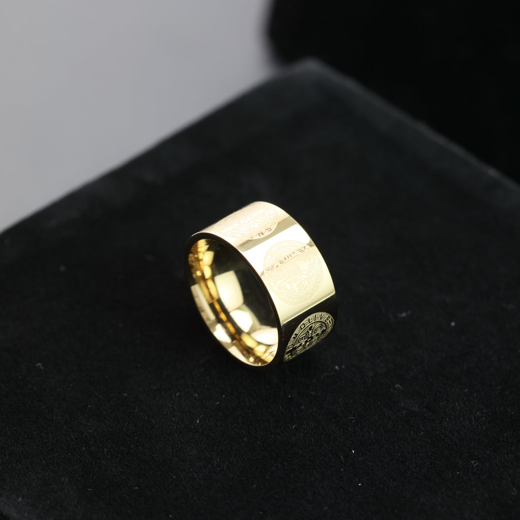 Saint Benedict Medal Cross Ring