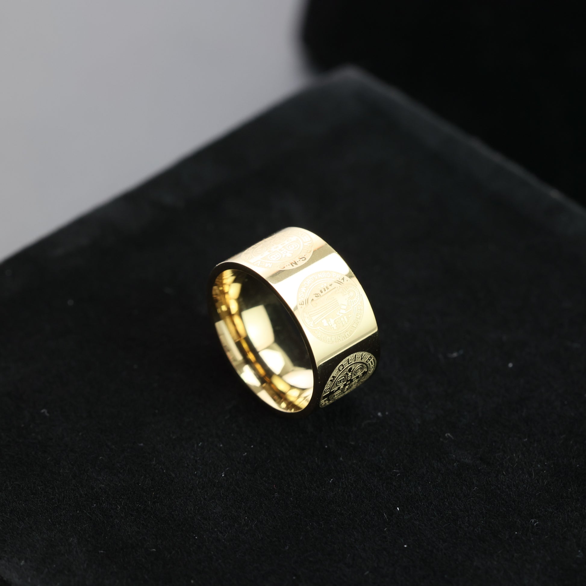 Saint Benedict Medal Cross Ring