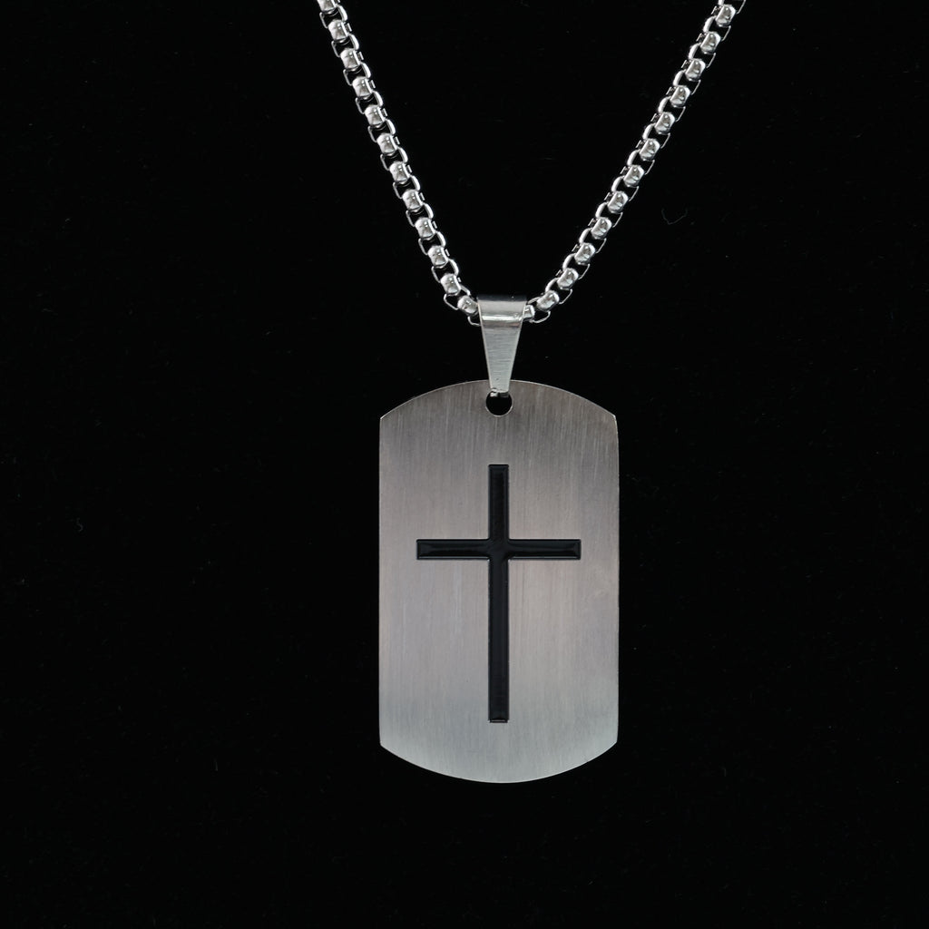 Cross & Courage Pendant Necklace