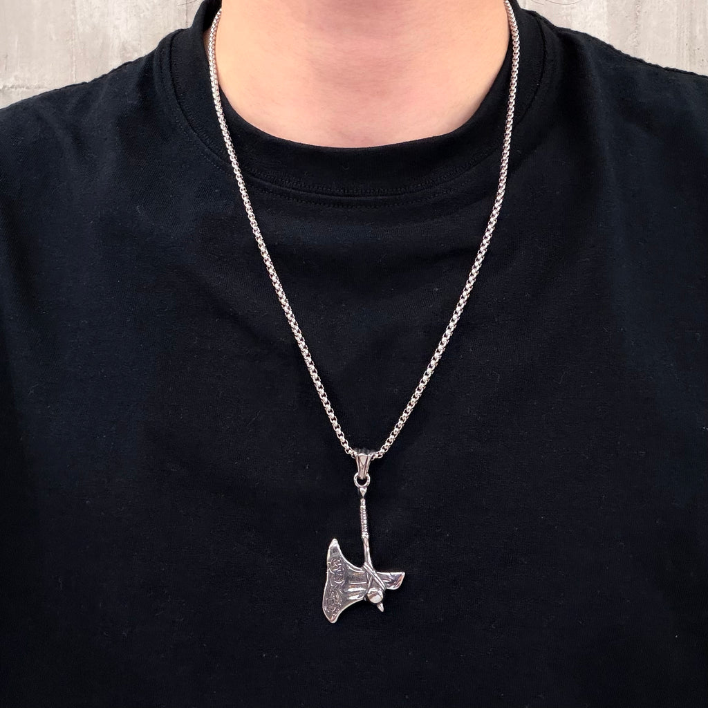 Viking Axe Pendant Necklace