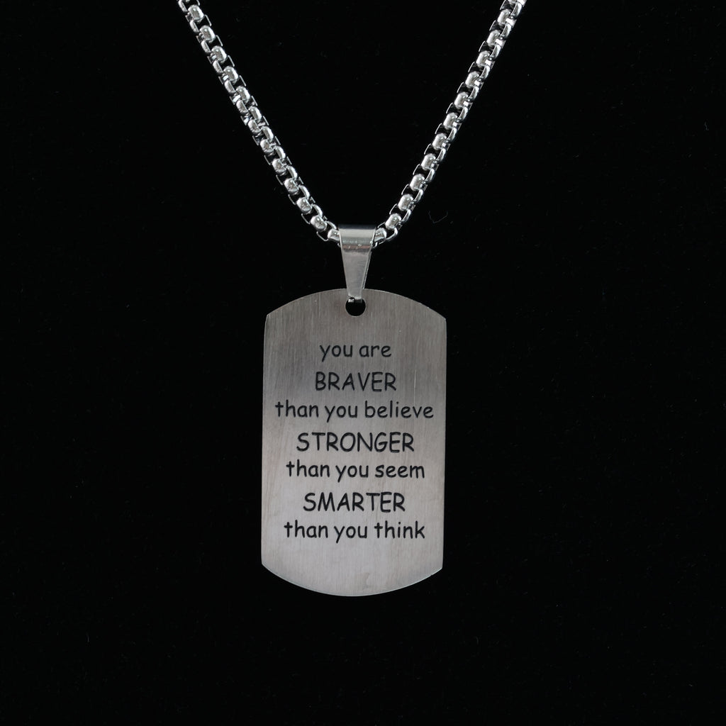 Cross & Courage Pendant Necklace