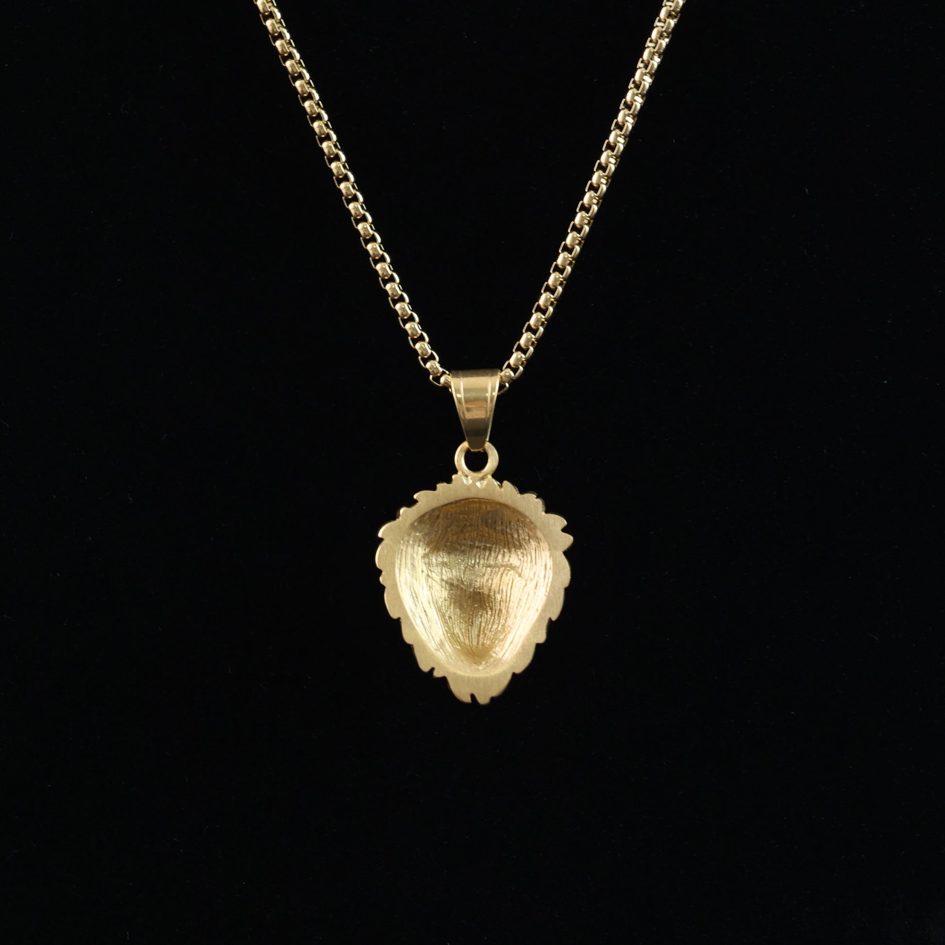 Gold-Plated Lion Head Necklace