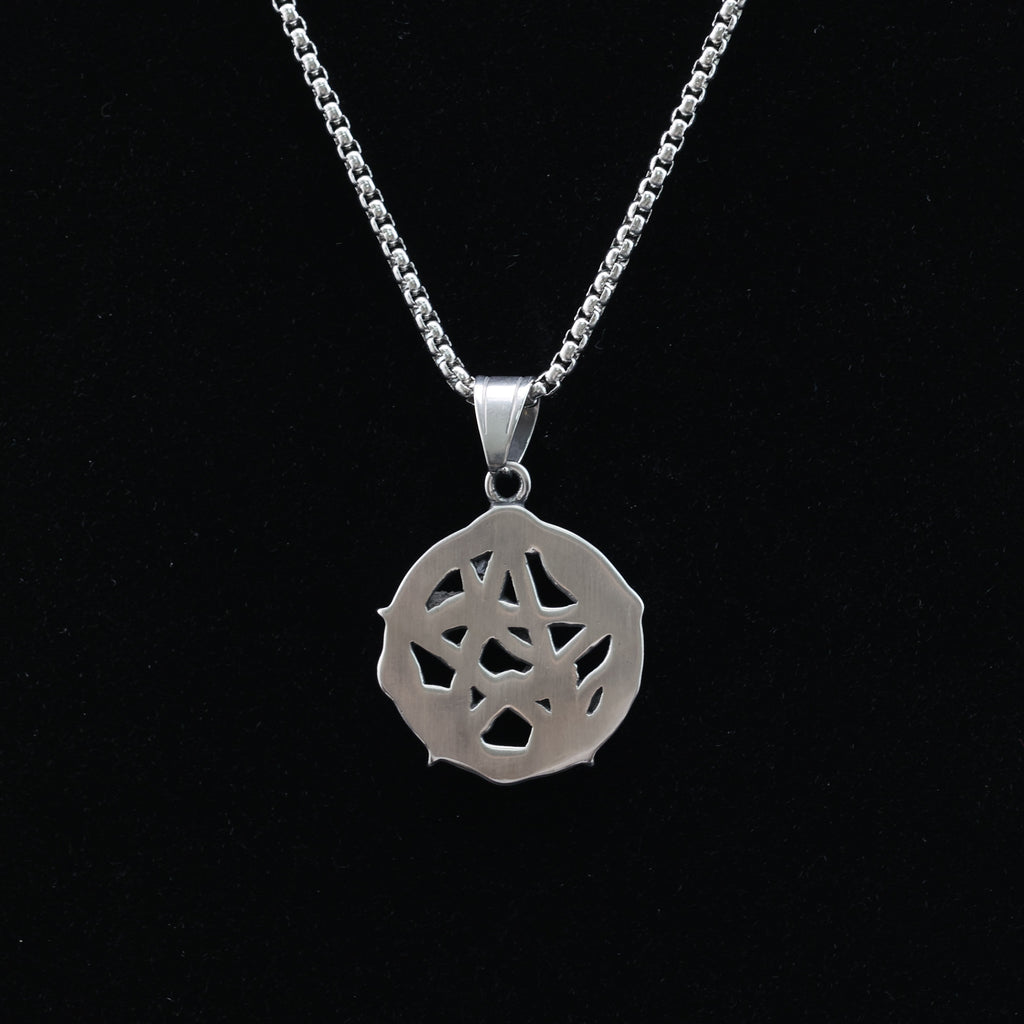 Pentagram Snake Pendant Necklace