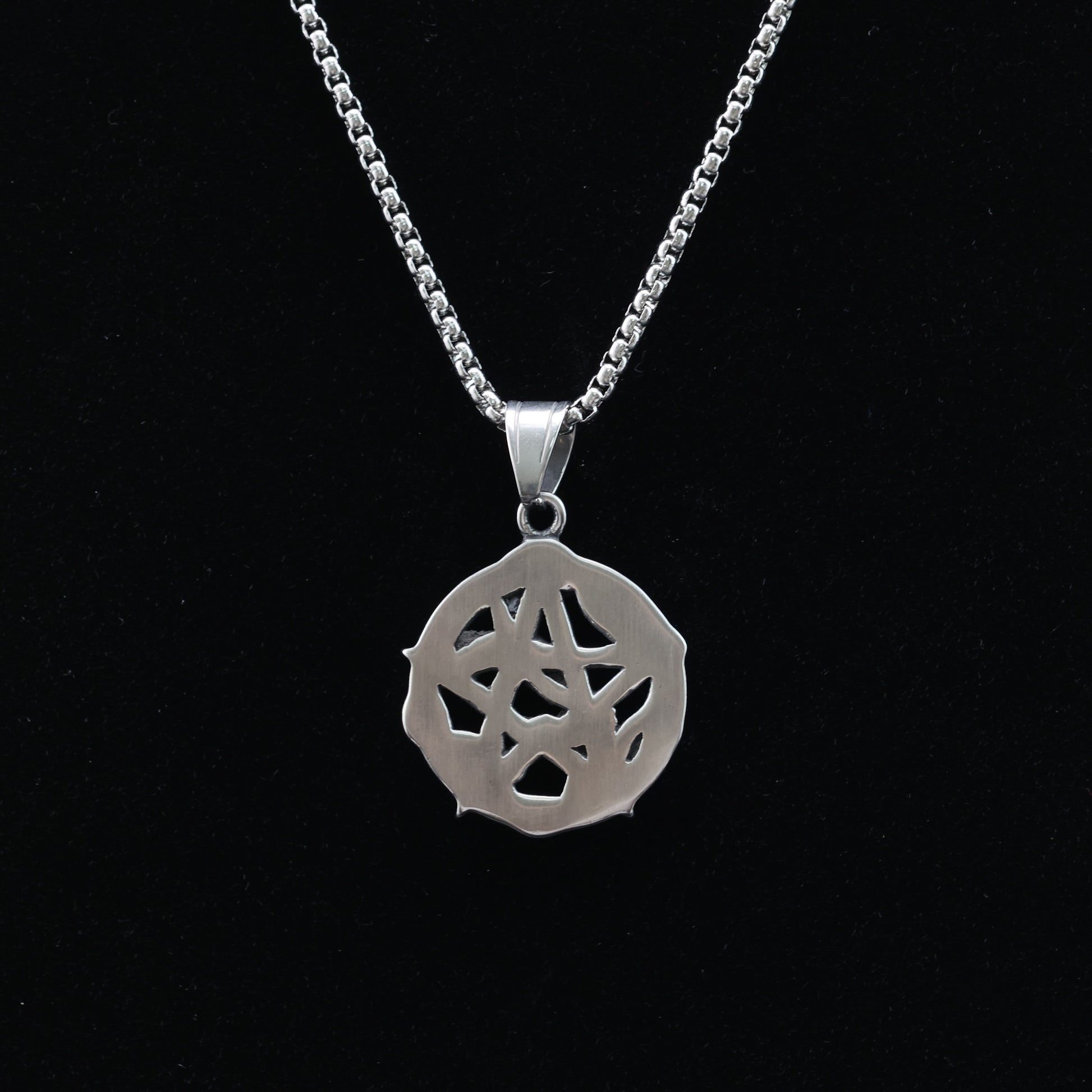 Pentagram Snake Pendant Necklace