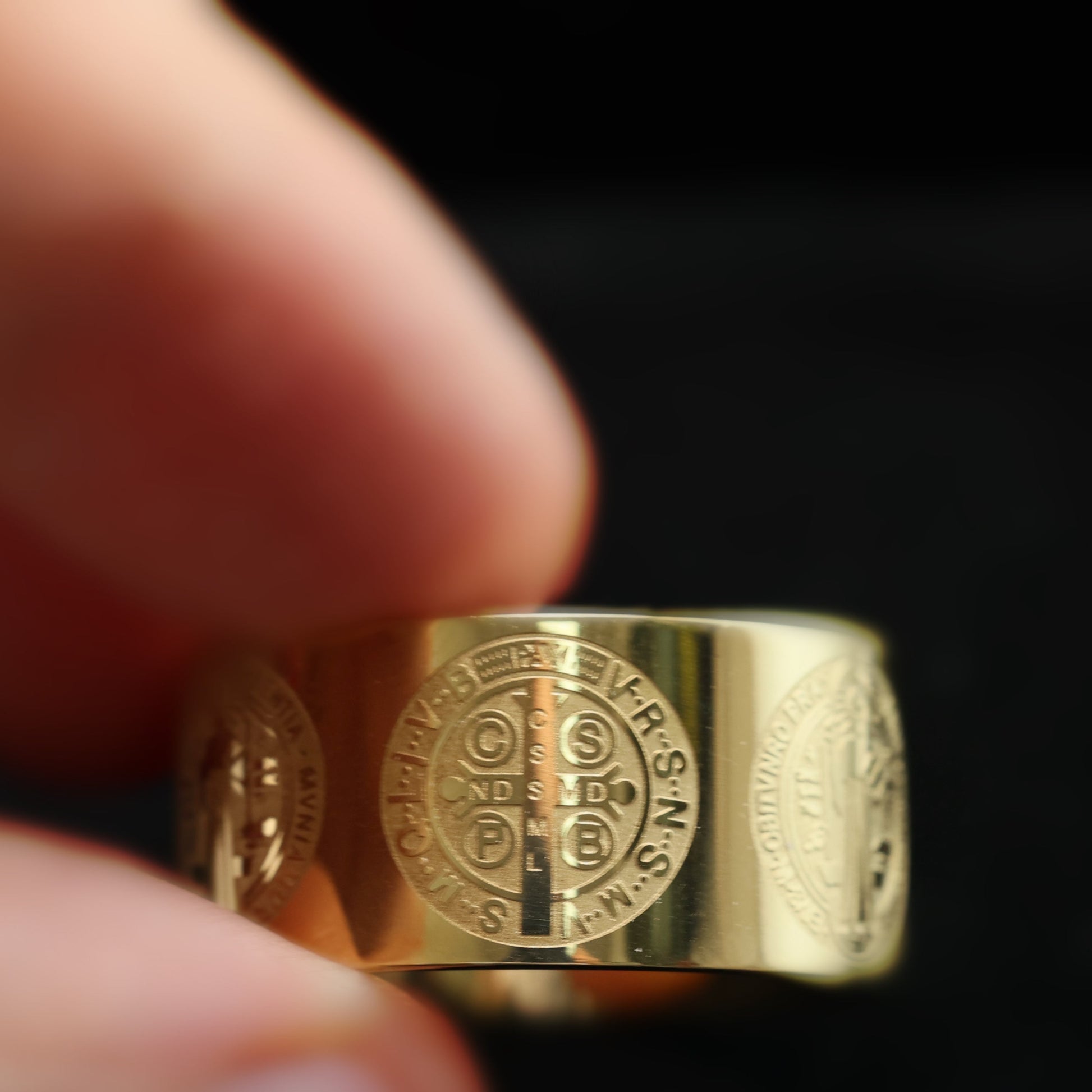Saint Benedict Medal Cross Ring