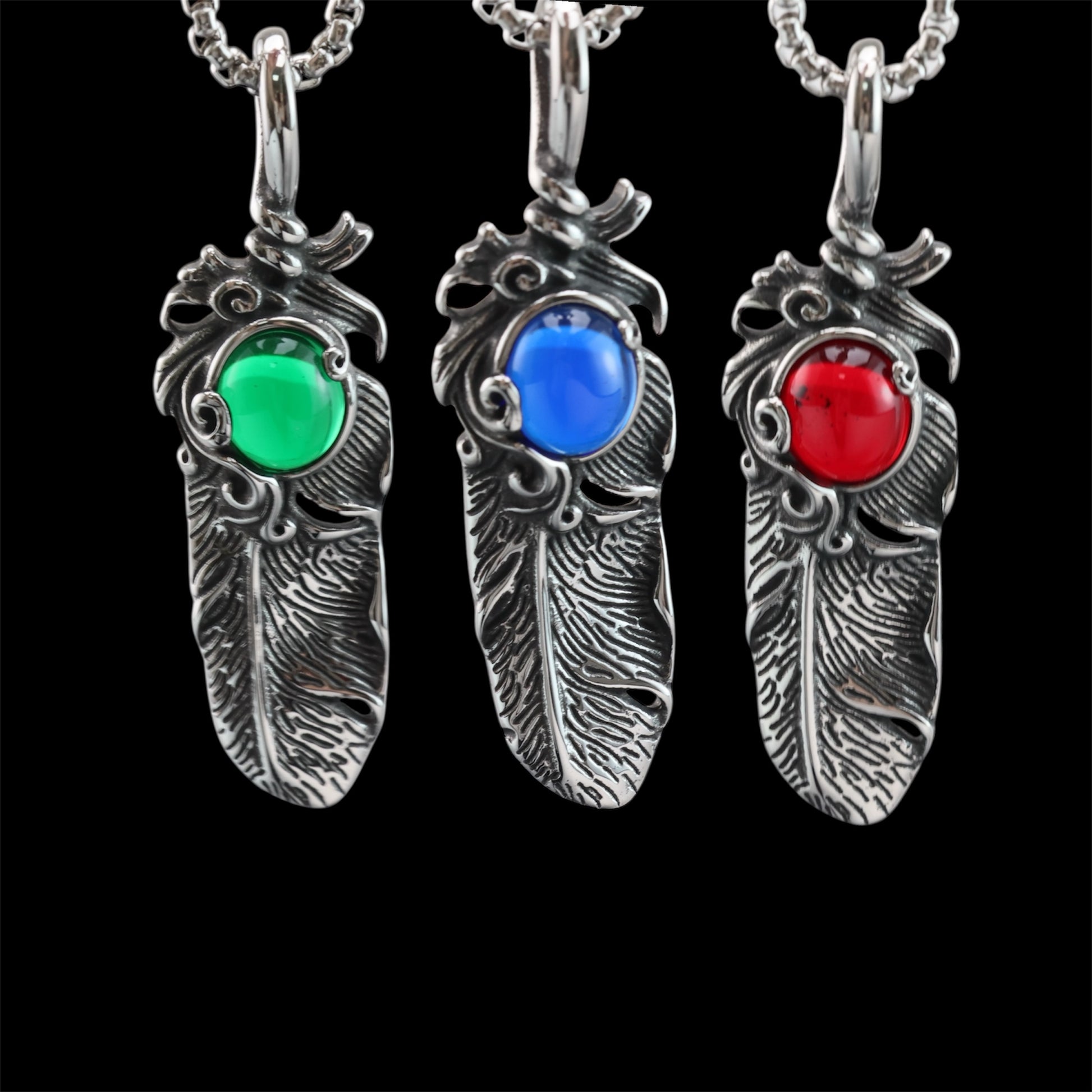 Feather Pendant Necklace