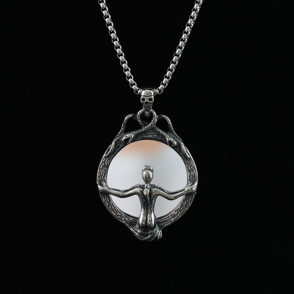 "Soul and the Mirror" Pendant Necklace