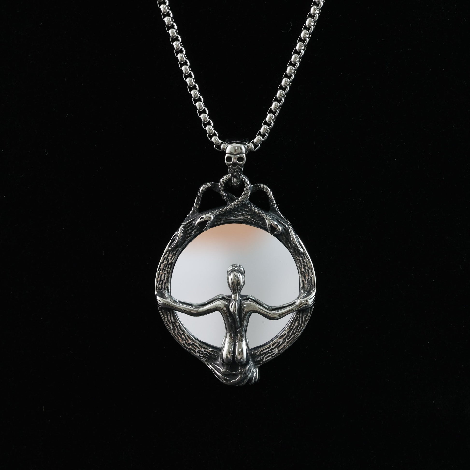 "Soul and the Mirror" Pendant Necklace
