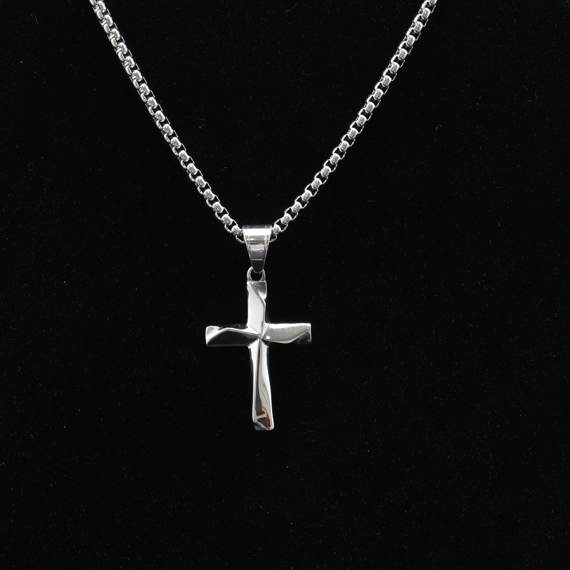 Tiny Cross Pendant Necklace