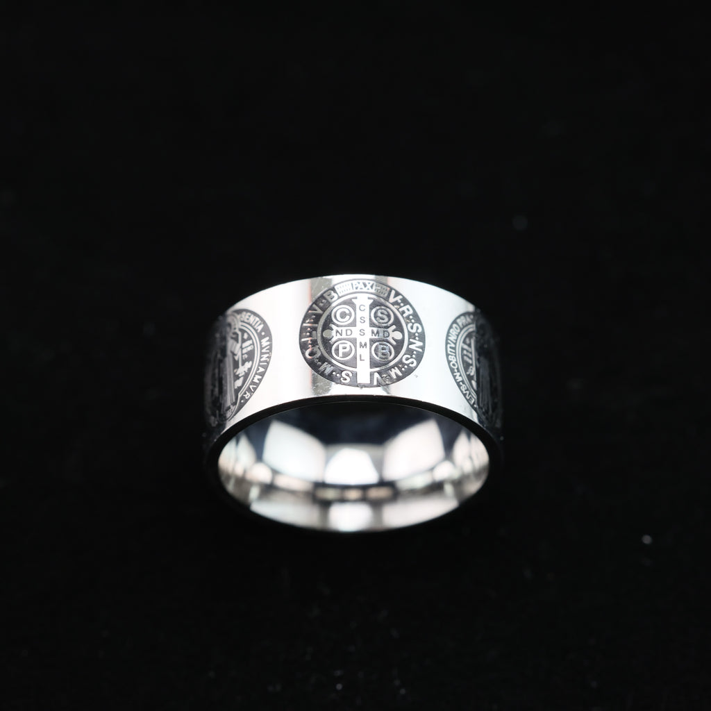 Saint Benedict Medal Cross Ring