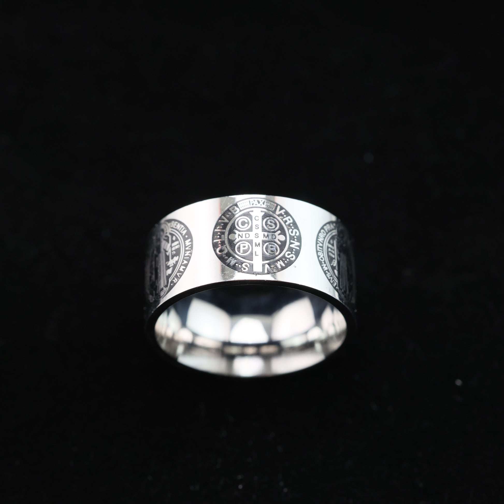 Saint Benedict Medal Cross Ring