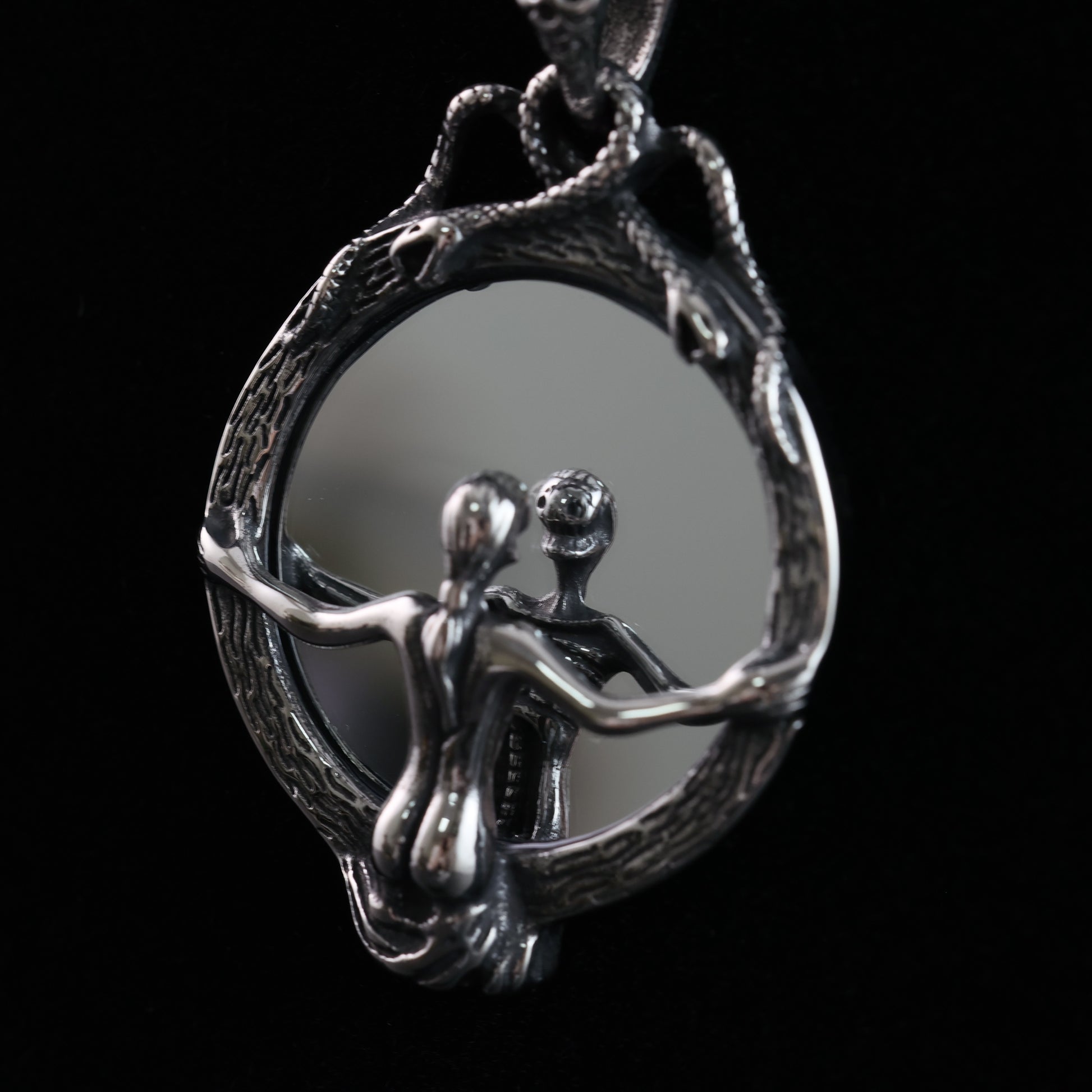 "Soul and the Mirror" Pendant Necklace