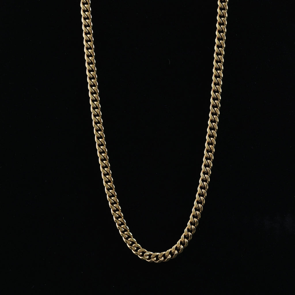 Gold-Plated Cuban Link Chain Necklace