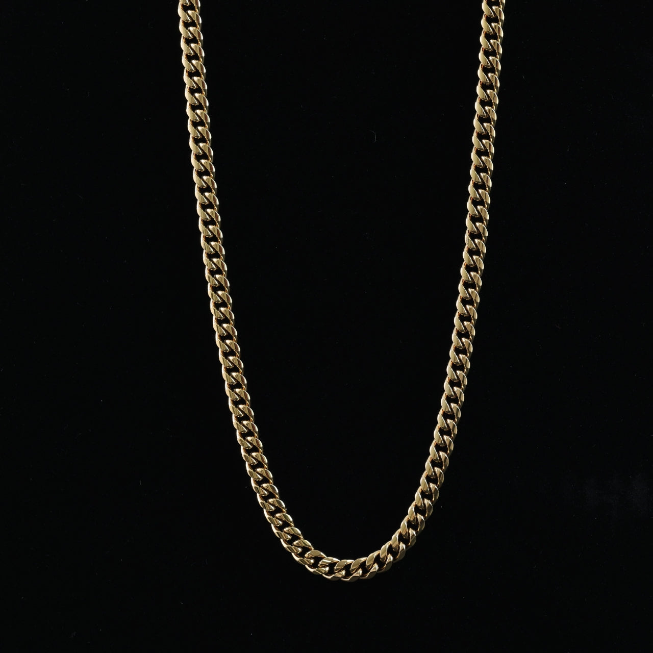 Gold-Plated Cuban Link Chain Necklace