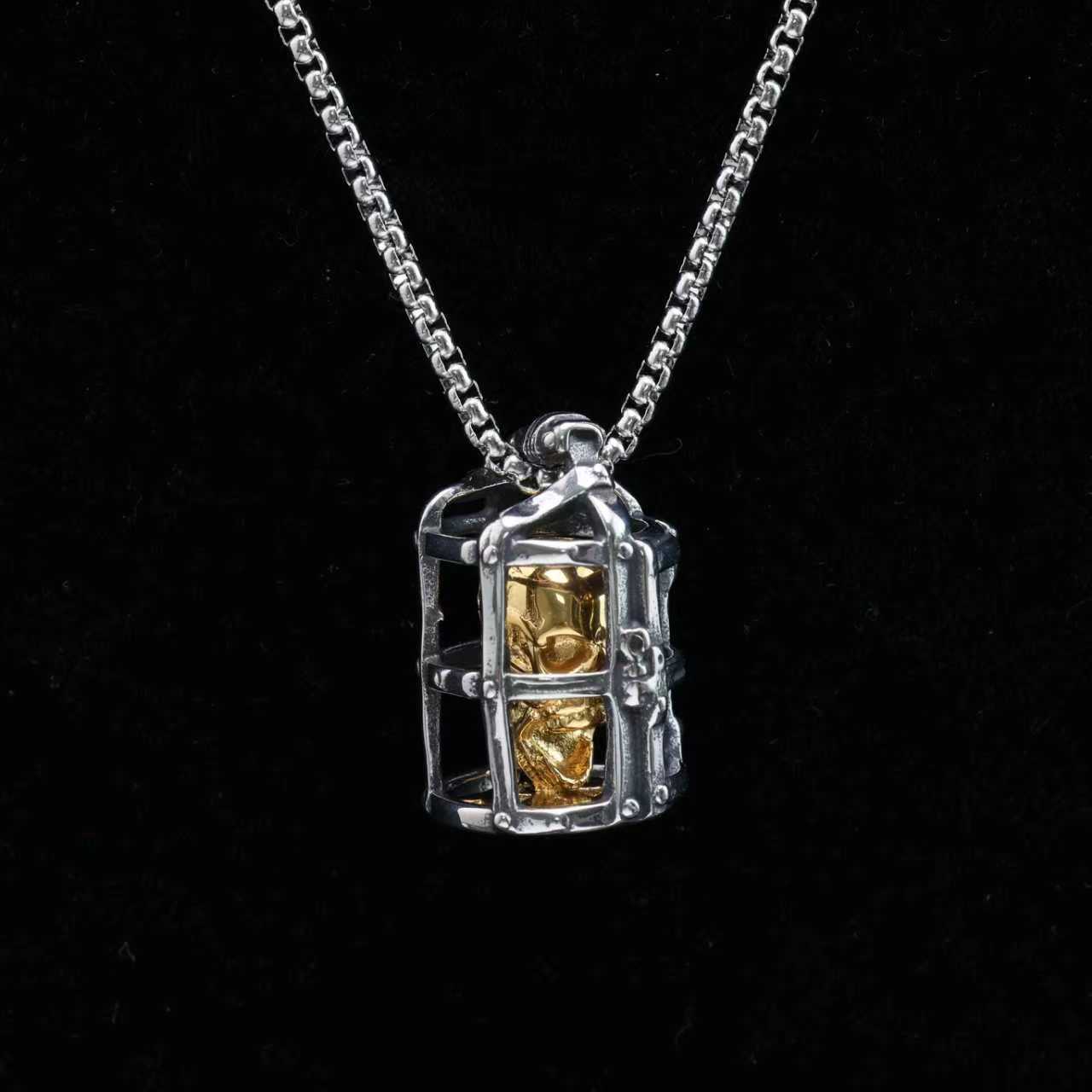The Skeleton's Prison Pendant Necklace